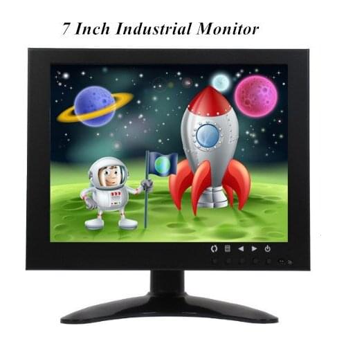 7 Inch Industrial Monitor For CCTV Camera Microscope VGA/AV/BNC Input