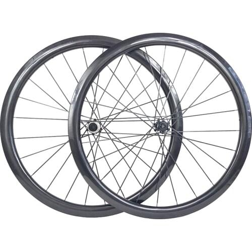 700c 45mm clincher U shape road disc carbon wheels straight pull center lock wheelset 12X100 15X100 12X142 9mm QR 24H 28H 10 11s
