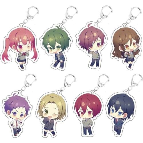 Anime Horimiya Hori-San To Miyamura-Kun Acrylic Keychain Cartoon Hori Kyouko Miyamura Izumi Pendant Keyring Fans Collections