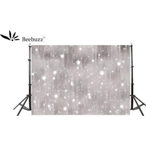 Beebuzz photo backdrop silver glitter adorns the background