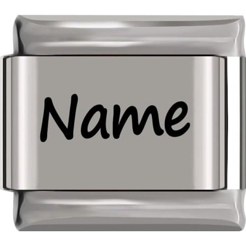 Hapiship 2020 CUSTOM MADE Name Birthday Personalised Daisy Charm Fit 9mm Bracelet Stainless Steel Jewelry Making DJ312