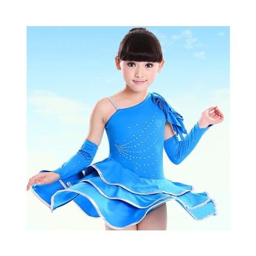 Black/Yellow/Pink/Blue Robe De Danse Latine Kids Tango Dress Dance Dress Latina Girls Samba Costume 2016 Spring Salsa Dance Wear