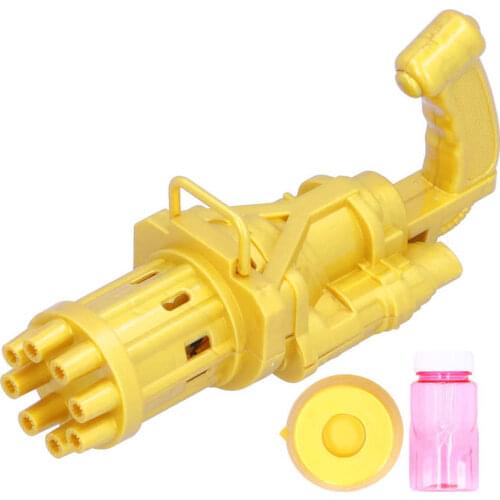 Kids Automatic Gatling Bubble Gun Toys Summer Soap Water Bubble Machine 2-in-1 Electric Bubble Machine For Children Gift Toys