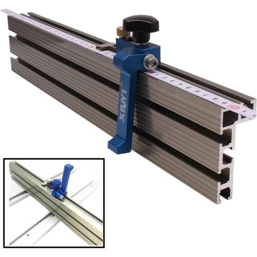 Woodworking Profile Fence and T Track Slot Sliding Brackets Miter Gauge Connector for Saw Table Benches/Router