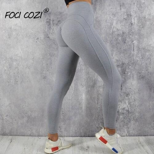 New Store Line Butt Lift Scrunch Leggings Summer 2019 Spring Solid Pink Leggings High Spandex Pants Sports Leggings For Fitness