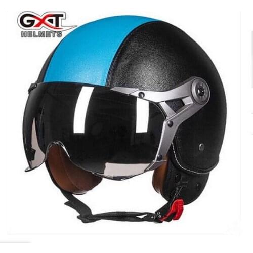 2019 New Fashion GXT Air Force Retro motorcycle helmet open face motorcycle helmets made of ABS Motor racing helemts size L XL