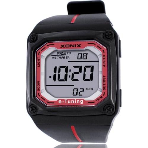Mens Sports Digital Watch Self Calibrating Led Light Waterproof 100m Multifunctional Auto Internet Time Outdoor Wristwatch