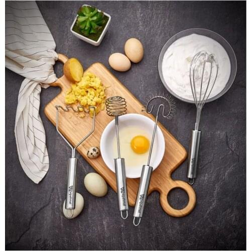 4 pcs 26 Cm Metal Kitchen Whisk Set