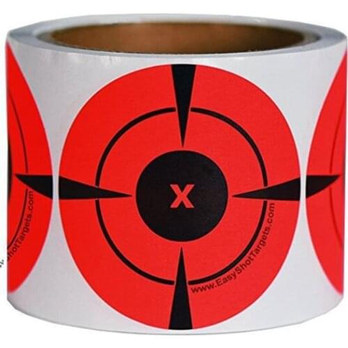 125pcs Diameter 3inch Shooting Targets Sticker Self Adhesive Reactive Targets for Shooting Gun Traning