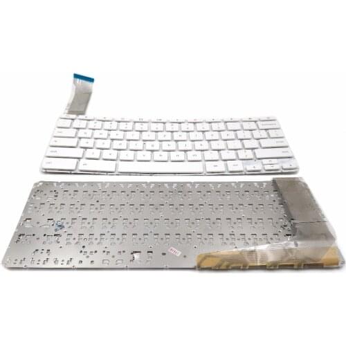 New US Laptop Keyboard for HP Chromebook 14-X 14-X000 14-X010NR 14-X010WM 14-X013DX White Without Frame