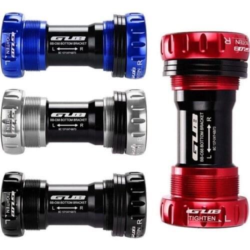 Dropship New GUB C-68 Ceramic Crankshaft 68/73mm BSA Thread Type Bottom Bracket Crankshaft Bearings Bicycle Axis