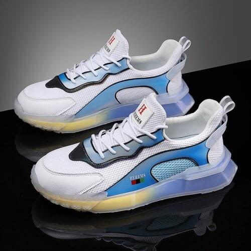 New Arrival Men Chunky Sneakers Breathable Running Shoes Trendy Antiskid Damping Loafres Shoes Outdoor Comfortable Jogging Shoes