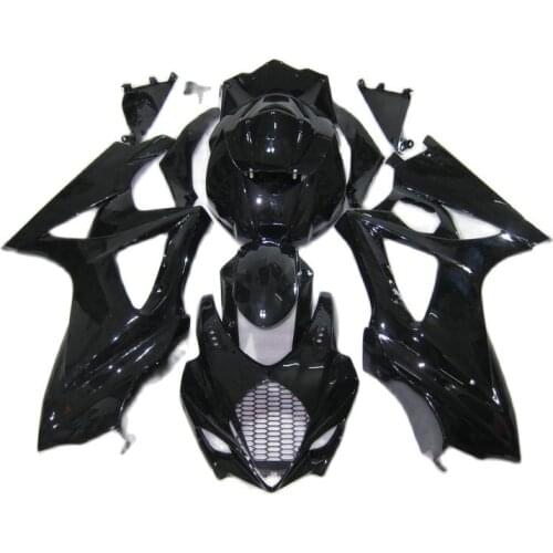 Motorcycle Fairings for SUZUKI GSXR1000 2007 2008 Glossy Black Fairing kit GSXR 1000 07 08 DL935
