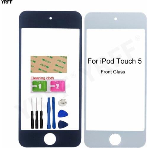 For iPod Touch 5 Front Glass Panel (No Touch Screen) Touch5 Outer Glass Cover Assembly Parts