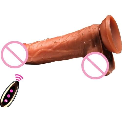 Product Sex Toy Simulation Penis Masturbation Device Liquid Silicone Automatic Telescopic Swing Adult Products Dildo for Anal