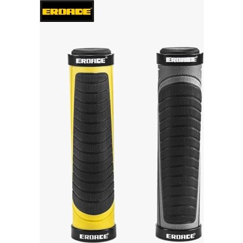EROADE Anti-Slip Shock Absorption Grips Mtb Bicycle Accessories Ergonomic Design Rain Dustproof Bilateral Lock Bike Handlebar