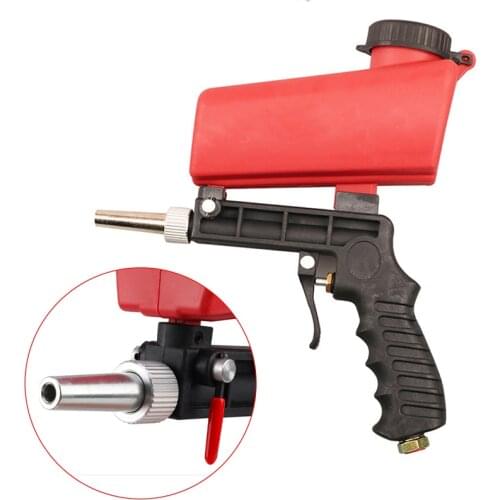 Adjustable Sandblasting Gun 90psi Portable Sand Blaster Sand Blasting Machine Gravity Small Handheld Pneumatic Blasting Gun Tool