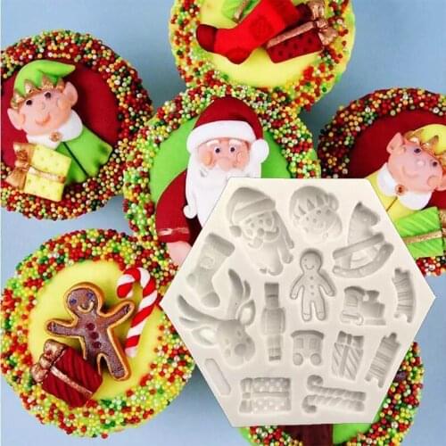 Christmas Series Silicone Mold Chocolate Candy Mold Jewelry Accessories Mould Epoxy Decoration Tool