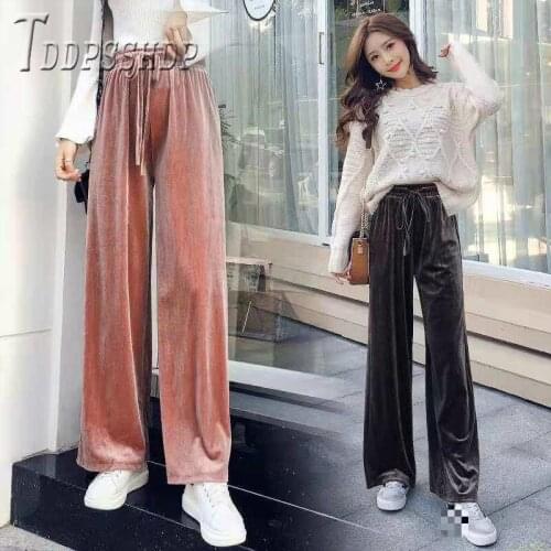 TDDPSSHDP Women's Velvet Trousers