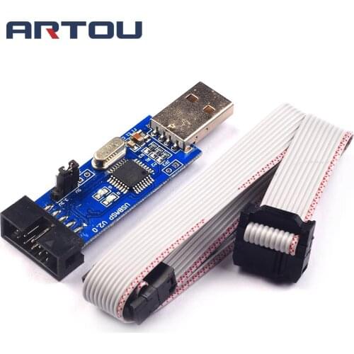 1LOT New USBASP USBISP AVR Programmer USB ISP USB ASP ATMEGA8 ATMEGA128 Support Win7 64K