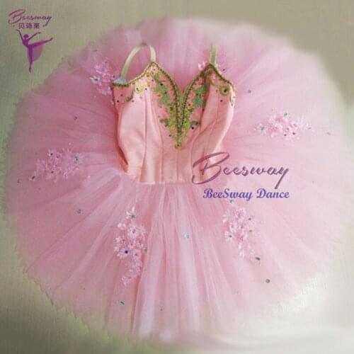 Pink Professional Ballet Tutu dance skirt women Ballet tutus dess Stage dance Costume For Girls