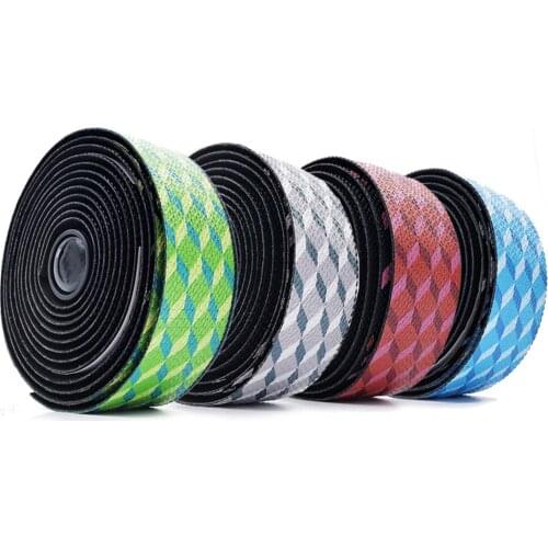 2Pcs Road Bike Bicycle Handlebar Tape Cycling Handle Belt Wrap with Bar Plugs