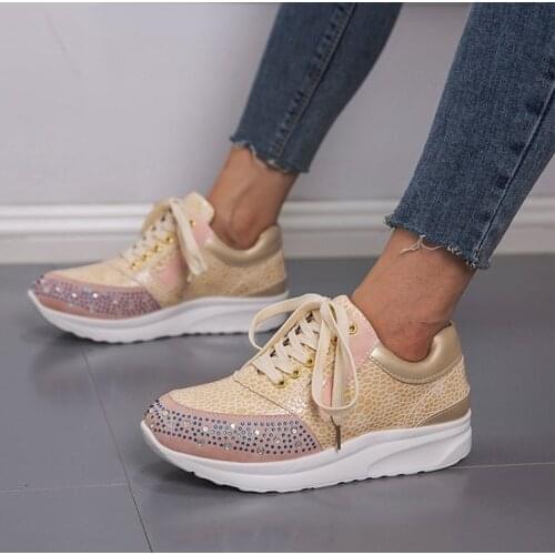 2020 Casual Wedge Ladies Flat Shoes Women Sneaker Zipper Lace Up Comfortable Female Vulcanized Shoes Outdoor Single Shoe