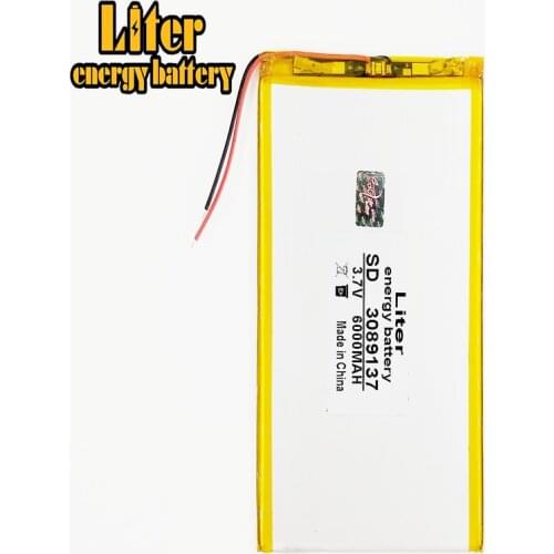 3.7V 3089137 tablet battery 6000 mah each universal rechargeable for tablet pc 8 inch 9 inch 10inch