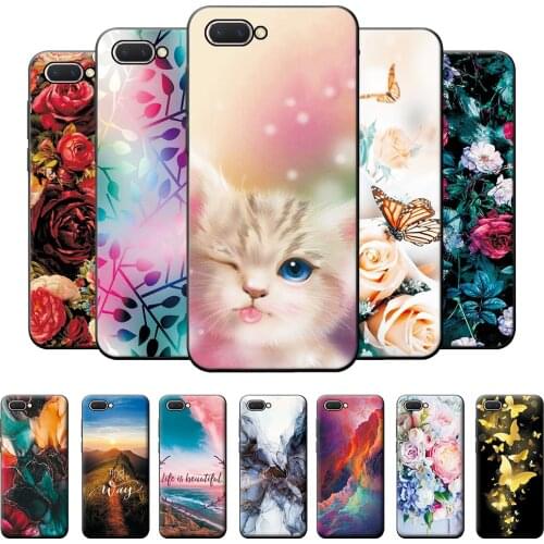 Case For OPPO A5 Case Back Cover on A5 Capa Cute Cat Pattern Phone Case For OPPO A5 A 5 Matte Protective Case For OPPO A5 Coque