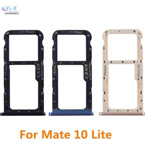 10pcs/lot SIM Card Tray Slot Holder Adapter for Huawei mate 10 lite / G10 Honor 9i Nova 2i / Maimang 6