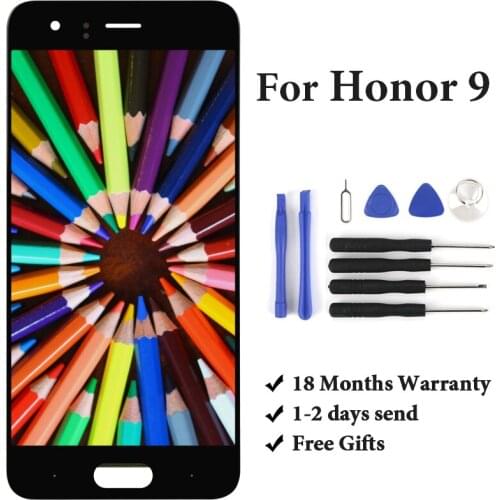 1PC 100% Tested 5.2 inch New LCD For Honor 9 STF-L9 STF-AL10 Display Digitizer with Touch Screen Compatible Replacement