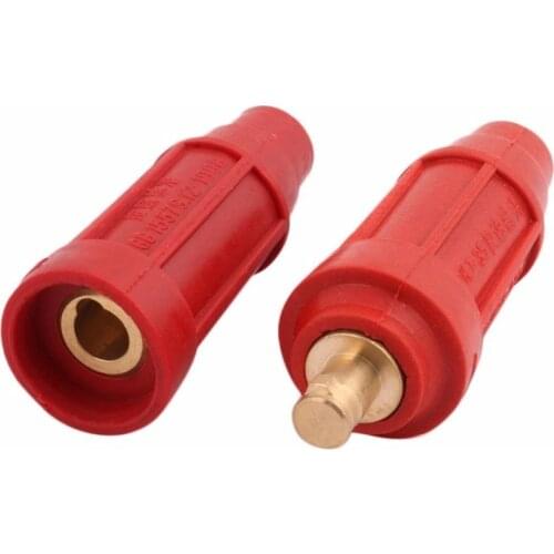 DKL-50 200-315A 50mm2 Welding Cable Quick Fitting Soldering Male Female Connector Red