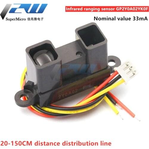 Infrared ranging sensor GP2Y0A02YK0F 20-150CM distance distribution line