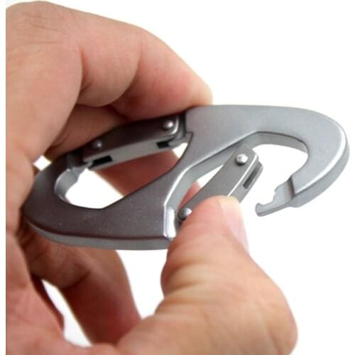 Aluminum Alloy Snap Hook Carabiner Keychain Clip Hook mosquetones Outdoor Camping Climbing Hiking Sport Buckle