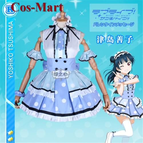 Anime LoveLive!Sunshine!!Tsushima Yoshiko Cosplay Lovely Maid Outfit Cospaly Costumes Custom-Make Any Size Role Play Clothing