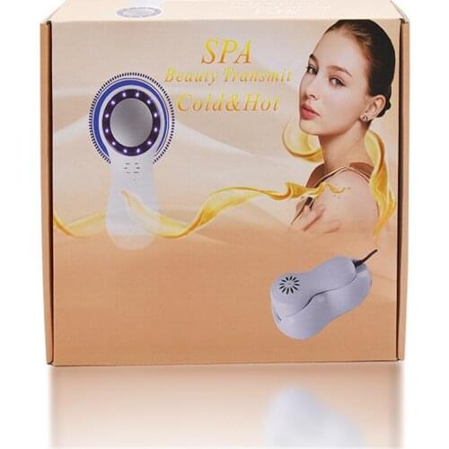 Lifting Blue LED Cold Hammer Cryotherapy Ice Cool Clam Skin Tightening Shrink Pore skin Skin SPA Beauty Machine