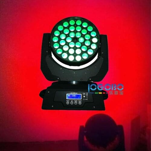 Best Stage Moving Head Lights 10Wx36 RGBWA 5in1 Zoom LED Wash Strobe Light for DJ Party Night Club Disco DJ Equipment, Free Ship