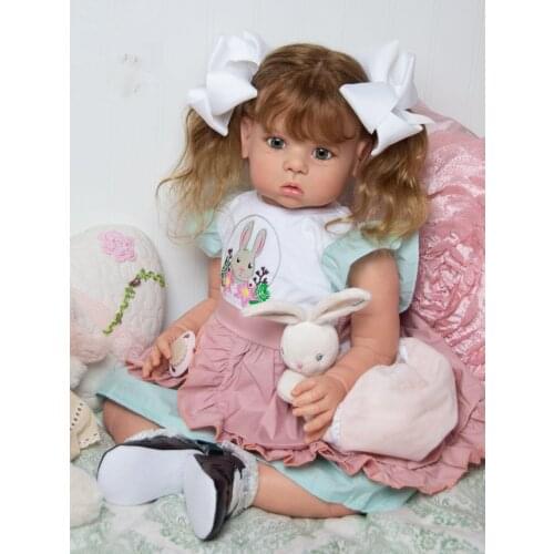 26 Inch Silicone Reborn Accessories DIY Blank Vanessa Kit Toddler Princess Fresh Color Soft Touch Unpainted Unfinished Doll Part