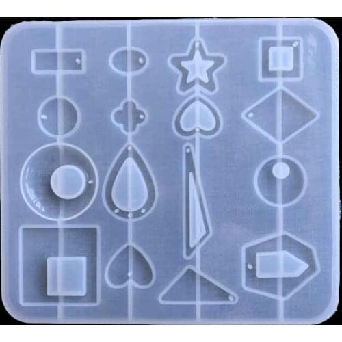 New DIY crystal drop glue bracelet necklace pendant mold resin manual pendant making silica gel mold