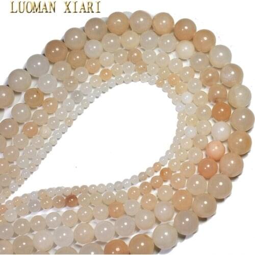 Wholesale Natural Stone Round Beads Light Pink Aventurine For Jewelry Making DIY Bracelet Necklace 4/6/8/10 /12 mm Strand 15
