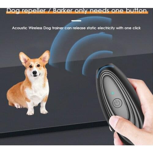 Pet Anti Dog Barking Pet Trainer LED Light Ultrasonic Gentle Chase Training Anti Bark Dog Training Control Trainer Device