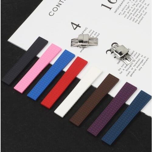 Top Brand quality 18mm Soft Rubber Watchbands For Fit Patek Philippe Ladies Aquanaut 5067A 491PTK Strap band Belt