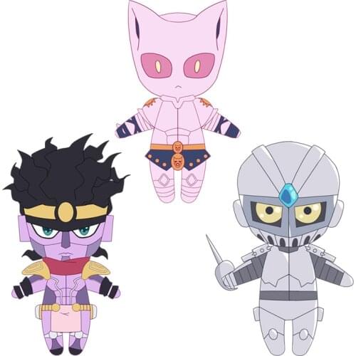 JoJo Bizarre Adventure Silver Chariot and KILLER QUEEN and Star Platinum plush toy stuffed toys doll doll A gift