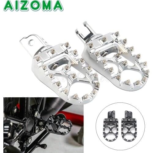 Wide MX Foot Pegs Pedal Footrest For Harley Sport Glide FLSB Street Bob FXBB Breakout FXBR/114 FXBRS Low Rider FXLR 2018-later