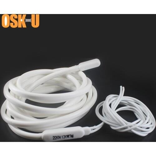 Silicon Heater Wire for Defrosting of Refrigerator 220V 3/4/5/6/7M length Electric Heating Element Freeze-proof Heater Wire