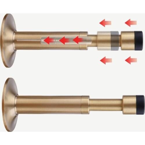SSMX Pure copper Door Stop hydraulic buffer mute door top heavy door suction floor wall-mounted non-magnetic Door Stop hardware