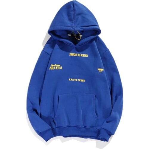 Kanye West Jesus Is King Stranger Things Hoodies Men and Women Fleece Oversize Pullover Streetwear Sweatshirt