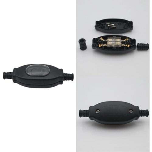 GTBL 3A 250V Waterproof in Line Switch Cord Switch IP65 Round Wire Silver Contact Double Cut Switch Dust Switch