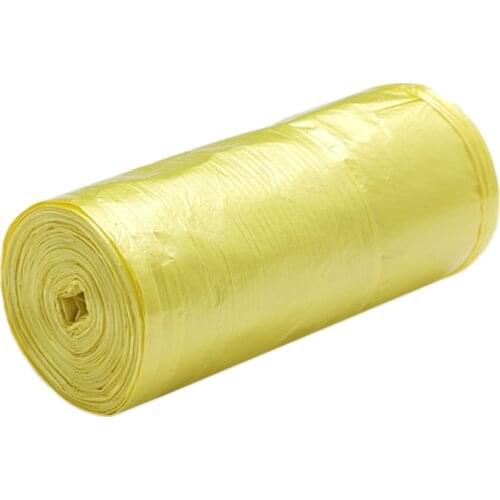 1 Rolls 50 x 46 Cm Garbage Bags Single Color Thick Convenient Environmental Plastic Trash Bags Disposable Plastic Bag Yellow