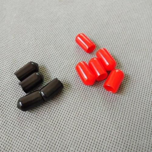 100pcs/lot 9mm End cap PVC Plastic Cable wire thread waterproof cover vinyl End cap PVC rubber steel pole tube pipe protecting